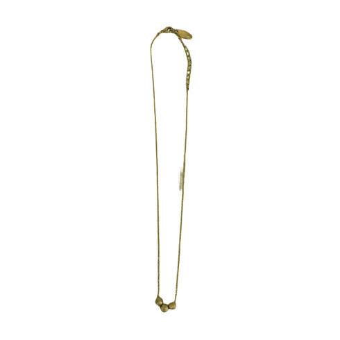 イアパピヨネ ear PAPILLONNER 三連 ゴールドボール ネックレス レディース