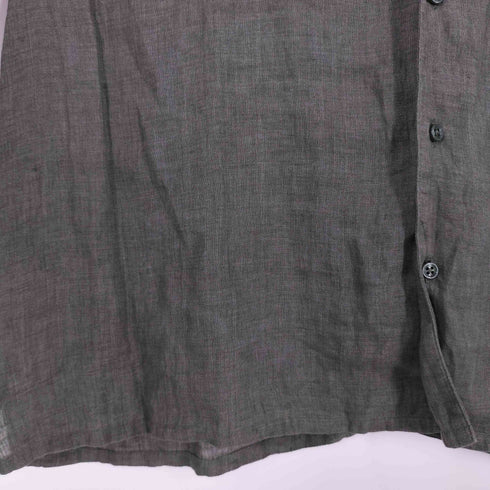 フライツォーリ Fraizzoli イタリア製 リネン シアーシャツ メンズ import:XL