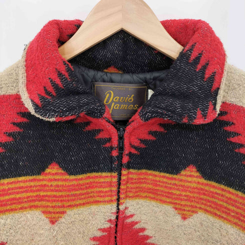 DAVID JAMES 80-90s USA製 AZTEC NAVAJO JACKET アステカ ナバホジャケット メンズ import:XL