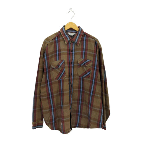 ファイブブラザー FIVE BROTHER 70-80s USA製 ヘビーフランネルシャツ メンズ  2XL-18