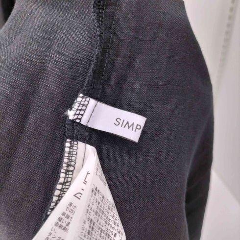 シンプリシテェ SIMPLICITE リネンレーヨンスリーブレスワンピース レディース M