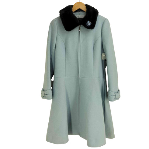 トッカ TOCCA フェイクファー ダブルジップアップ コート レディース