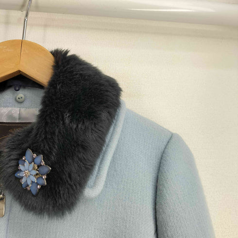 トッカ TOCCA フェイクファー ダブルジップアップ コート レディース