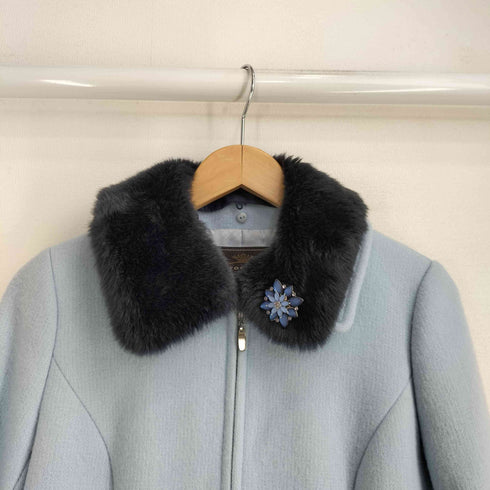 トッカ TOCCA フェイクファー ダブルジップアップ コート レディース