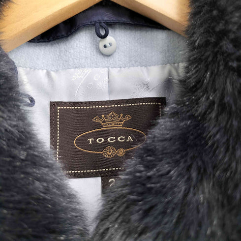 トッカ TOCCA フェイクファー ダブルジップアップ コート レディース