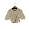 NOTRE emor back open half knit バックオープン ハーフ ニット レディース FREE