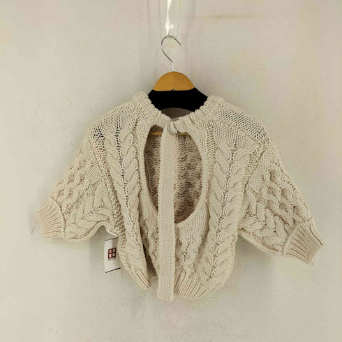 NOTRE emor back open half knit バックオープン ハーフ ニット レディース FREE