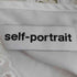 セルフポートレイト self-portrait Vネック ドット フリル ショートカクテルドレス レディース UK:8
