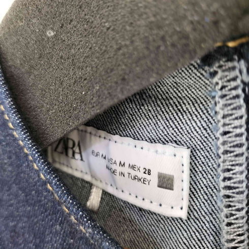 ザラ ZARA デニム ノースリーブ ワンピース レディース import:M