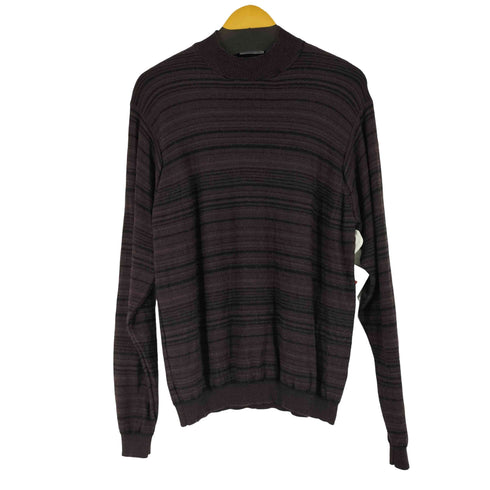 ブランディニ BRANDINI MADE IN ITALY ボーダー ウール ニット メンズ JPN:L