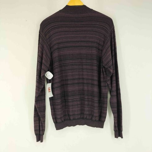 ブランディニ BRANDINI MADE IN ITALY ボーダー ウール ニット メンズ JPN:L