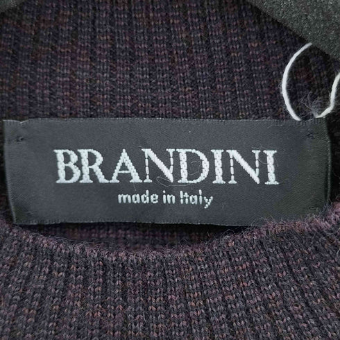 ブランディニ BRANDINI MADE IN ITALY ボーダー ウール ニット メンズ JPN:L