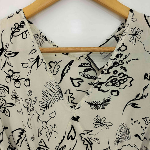 RIXO × Laura Jackson フリーバード プリント フリル ドレス レディース import:XS