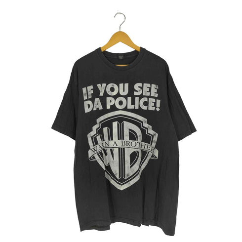 ICE DOUT If You See Da Police Warn A Brother 企業ロゴ クルーネックTシャツ メンズ 3XL