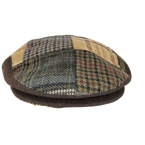 ブルックスブラザーズ 346 BROOKS BROTHERS ウールパッチワークハンチング帽 メンズ L