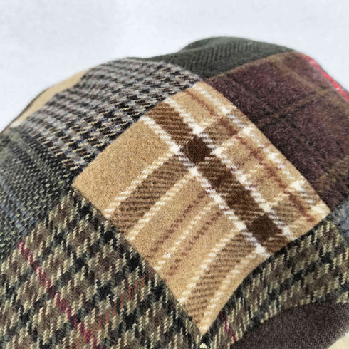 ブルックスブラザーズ 346 BROOKS BROTHERS ウールパッチワークハンチング帽 メンズ L