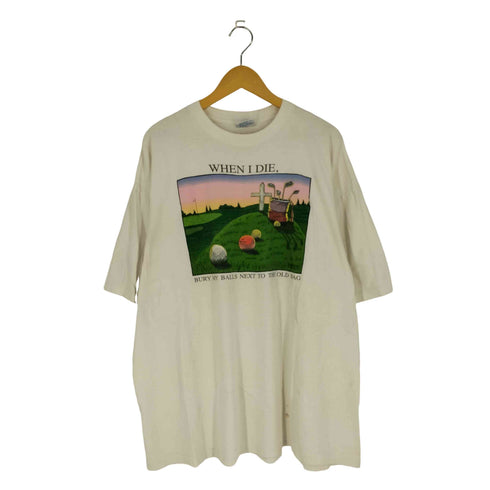 オールスポーツ ALL sport 90s USA製 袖&裾シングル イラスト クルーネックTシャツ メンズ import:XXL