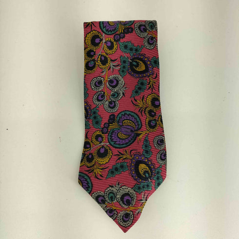 イヴサンローラン Yves Saint Laurent 総柄 シルクネクタイ メンズ