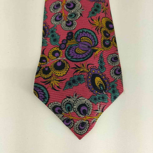 イヴサンローラン Yves Saint Laurent 総柄 シルクネクタイ メンズ