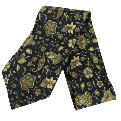 イヴサンローラン Yves Saint Laurent 総柄 シルクネクタイ メンズ