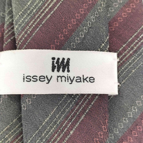 アイムイッセイミヤケ im ISSEY MIYAKE ボーダー シルクネクタイ メンズ
