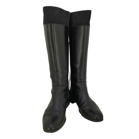 オデットエオディール Odette e Odile ヌバック切替 レザーブーツ レディース  23 1/2