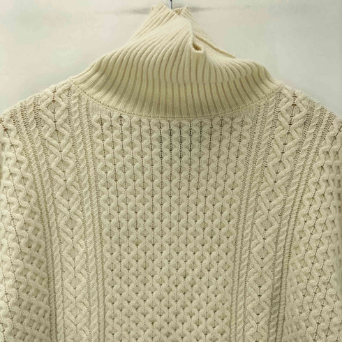 スピックアンドスパン Spick and Span LAMBSWOOL ラムウール ケーブルタートル ニット セーター レディース FREE