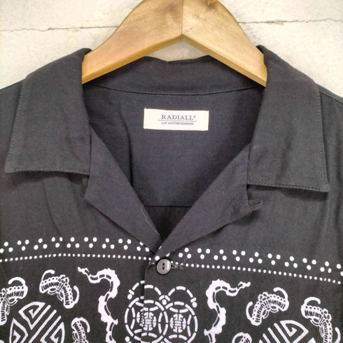 ラディアル RADIALL 18AW 総柄 L/S オープンカラーレーヨンシャツ メンズ M