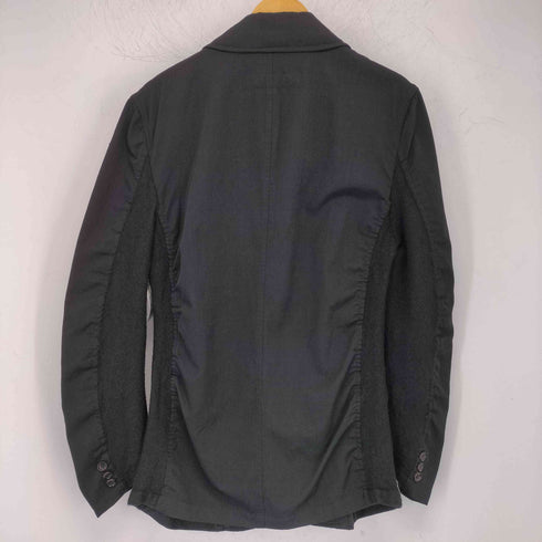 コムデギャルソンオム COMME des GARCONS HOMME 02AW AD2002 アーカイブ 四つの黒期 田中オム ウール テーラードジャケット メンズ JPN:M