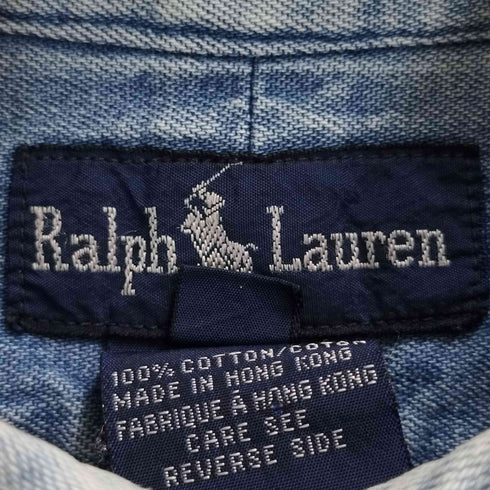 ラルフローレン RALPH LAUREN ポニー刺繍 デニム シャツ レディース 12