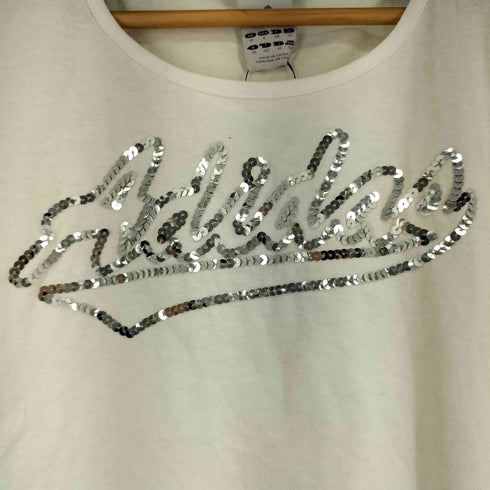 アディダス adidas 00s フロントスパンコール S/S Tシャツ レディース JPN:M