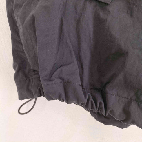 ザラ ZARA ポリコットン フーデッド ジップアップベスト メンズ L-XL