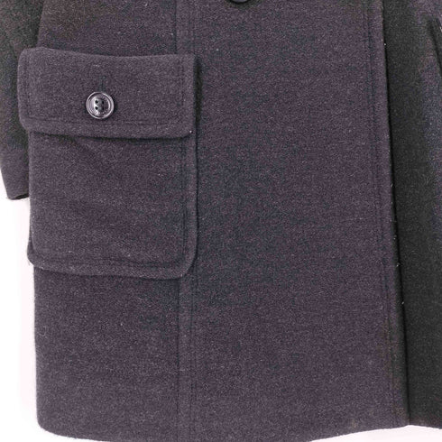 バーバリーブルーレーベル BURBERRY BLUE LABEL モヘヤ混 裏地ノバチェック ダブルハーフコート レディース 38