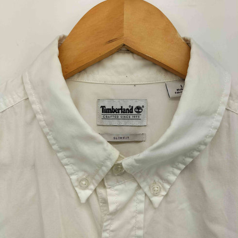 ティンバーランド Timberland SLIM FIT ワンポイント刺繍 ボタンダウン ドレスシャツ メンズ import:L