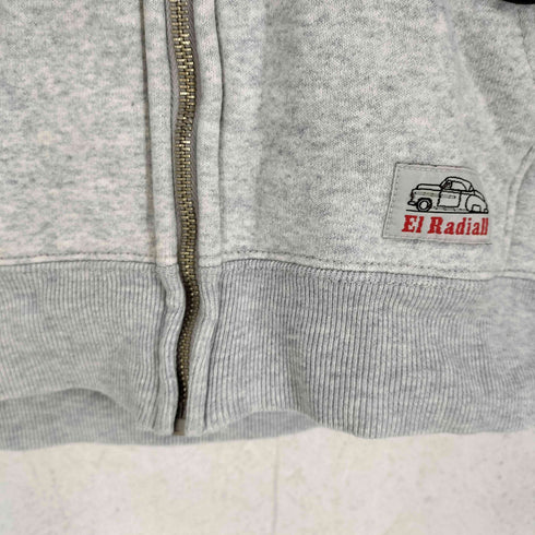 ラディアル RADIALL 14AW PUSH ZIP PARKA バックプリントジップパーカー メンズ S