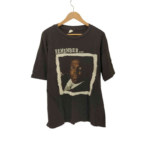ヒップホップ ラッパープリント クルーネックTシャツ メンズ JPN:L