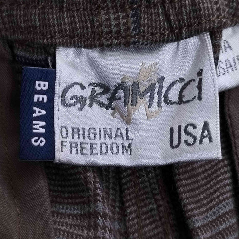 グラミチ GRAMICCI 別注 チェック ユーティリティ パンツ メンズ XS