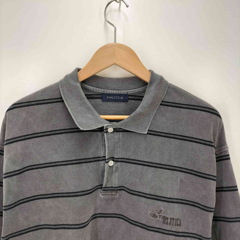 ノーティカ NAUTICA ヘビーオンス ボーダー ポロシャツ メンズ JPN:L