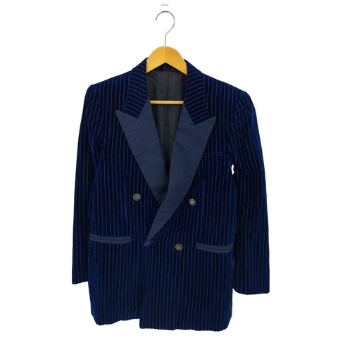ピエールカルダン pierre cardin ピークドラペル ベロア ダブルブレスト テーラードジャケット メンズ  B4