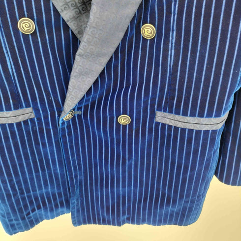 ピエールカルダン pierre cardin ピークドラペル ベロア ダブルブレスト テーラードジャケット メンズ  B4