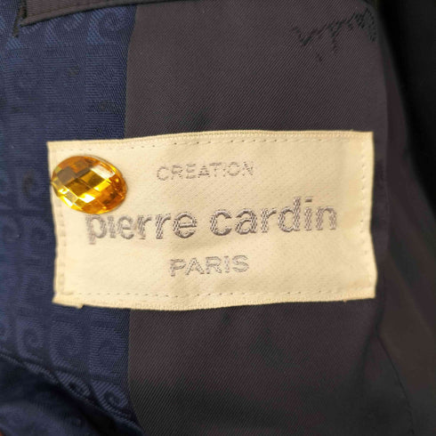 ピエールカルダン pierre cardin ピークドラペル ベロア ダブルブレスト テーラードジャケット メンズ  B4