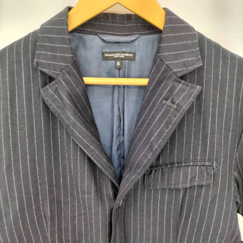 エンジニアードガーメンツ Engineered Garments USA製 ストライプ ウール 3B テーラードジャケット メンズ import:S