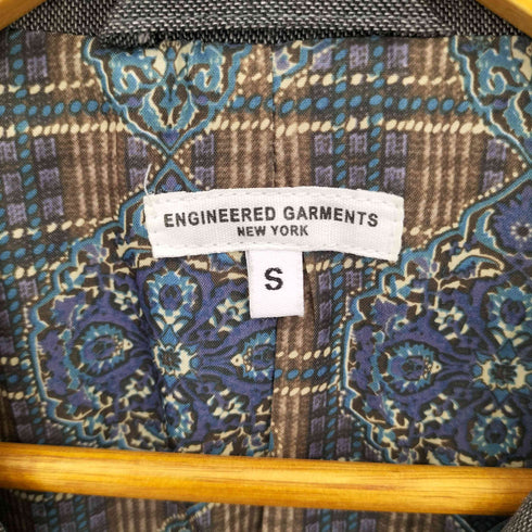 エンジニアードガーメンツ Engineered Garments USA製 裏地総柄 コットン 3B テーラードジャケット メンズ import:S
