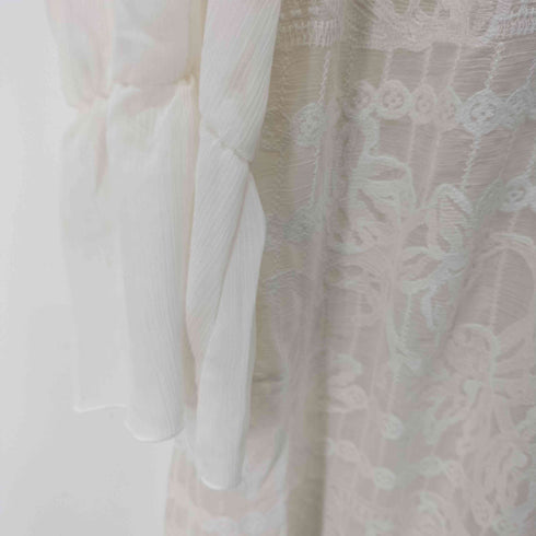 ジルスチュアート JILLSTUART シフォンエンブロイダリーワンピース レディース JPN:2