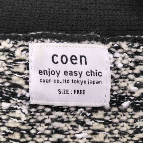 コーエン coen ツイードライクニットカーディガン レディース FREE