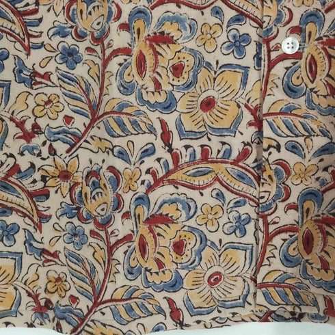 ビームスプラス BEAMS+ ブロックプリント オープンカラー シャツ メンズ JPN:M