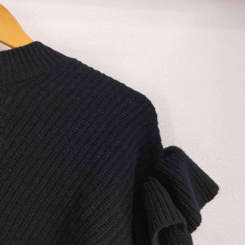 ランバンオンブルー LANVIN en Bleu ボリュームスリーブフリルニット レディース EUR:38