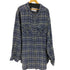 キングサイズ KINGSIZE ノーカラーチェックネルシャツ メンズ 7XL