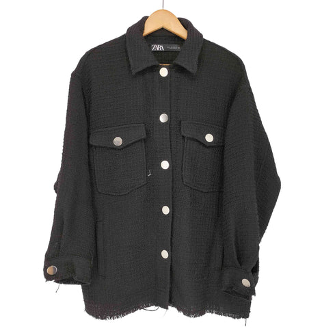 ザラ ZARA ツイード ジャケット レディース import:M