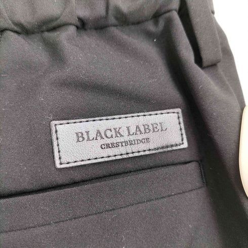 ブラックレーベルクレストブリッジ BLACK LABEL CRESTBRIDGE ロゴパッチ ポリエステル テーパードパンツ メンズ JPN:S